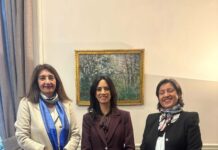 Gran Maestra sostuvo encuentro protocolar con Presidenta del Senado