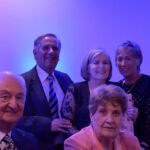 GC Ana María Svec, Guillermo Lizama, José Miguel Ahumanda, Gran Maestra Carmen Mardones y Ex VM Rl. Acacia Marta Areyte. 36° Aniversario