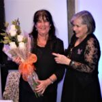 Gran Tesorera Raqué Burpon Castro y GM Carmen Mardones Hauser. 36° Aniversario